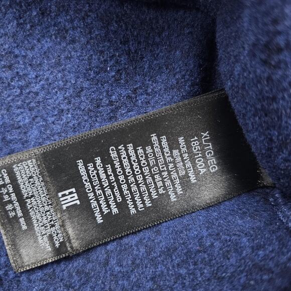 Marmot Mountain Works Pullover Mens XL Blue Quarter Zip Fleece Outdoors Utility - Picture 6 of 8